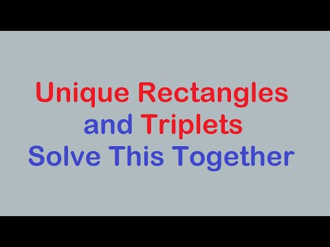 Sudoku Primer 269 - Triplets Help Unique Rectangles