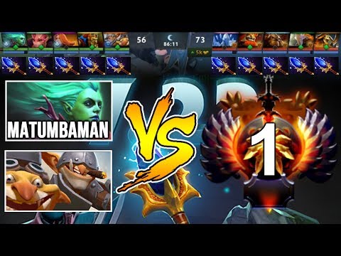Top 1 MMR vs Matumbaman & Techies - 10x AGHANIM'S SCEPTER - CRAZY 97min Game - 7.22 Patch Dota 2