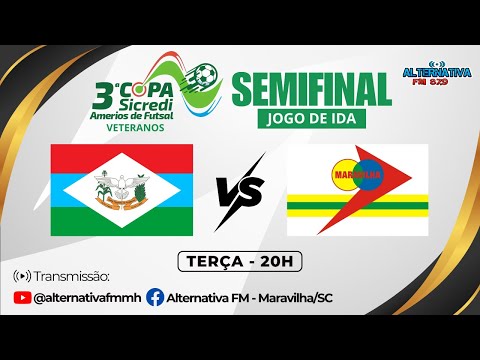 AO VIVO: SANTA TEREZINHA DO PROGRESSO X MARAVILHA | SEMIFINAL DA 3° COPA SICREDI AMERIOS DE FUTSAL