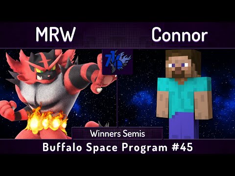 BSSP # 45 | MRW (Incineroar) vs Connor (Steve) | Winners Semis | SSBU Ultimate Tournament