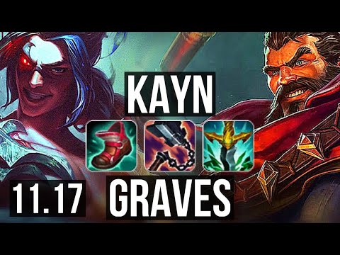 KAYN vs GRAVES (JUNGLE) | Rank 4 Kayn, 8/1/8, 68% winrate | NA Challenger | v11.17