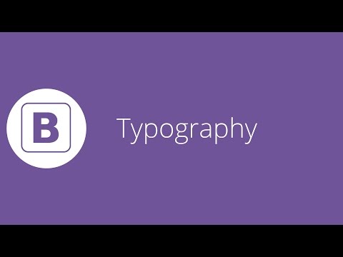 Bootstrap tutorial 8 - Typography Classes