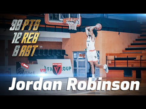 Jordan Robinson 39 points, double double against Vellaznimi