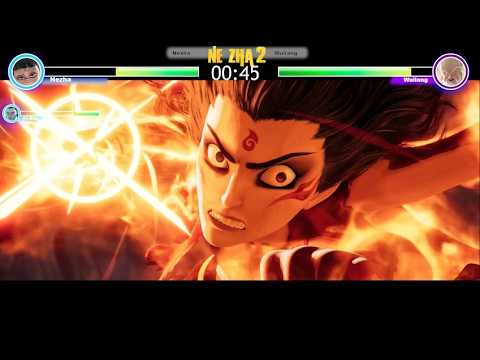 Ne Zha 2 - Nezha & Ao Bing Vs Wuliang Final Battle with healthbars