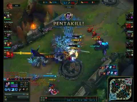 yasuo 100000 AP 1 SHOT 1V5 PENTAKILL