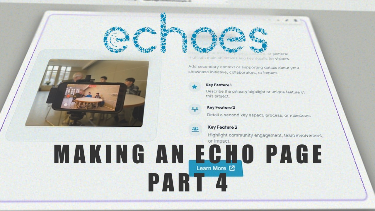 Page Editor Tutorials - How To Publish Your Echo Page