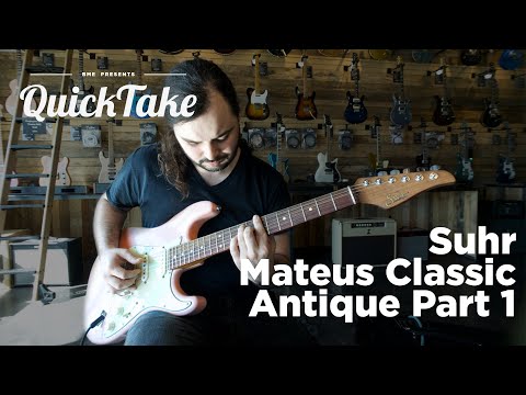 Suhr Mateus Classic Antique Shell Pink Part 1 | QuickTake | Barnett Music Exchange