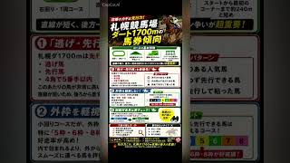 札幌競馬場ダート1700m データ分析　馬券傾向 #競馬予想 #中央競馬予想 #競馬 #horse #データ分析 #馬券