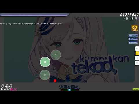 [osu!] Pavolia Reine - Gate Open: START! (Short Ver.) [Miracle Gate] + HD FC