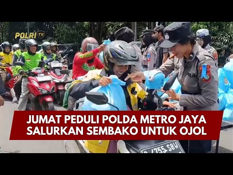 PRESISI UPDATE : JUMAT PEDULI POLDA METRO JAYA SALURKAN SEMBAKO UNTUK OJOL  31/01/26 (16.00)