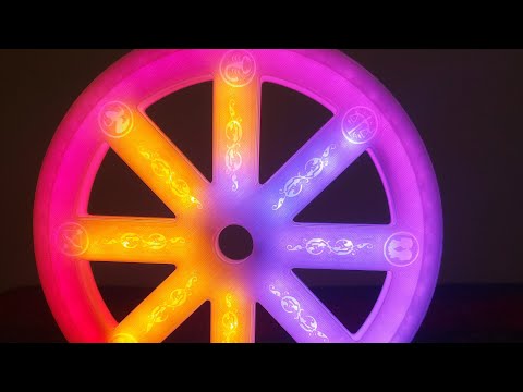 ASK3D 72 Magic Wheel With 100 Light Animation with100 Color Combination