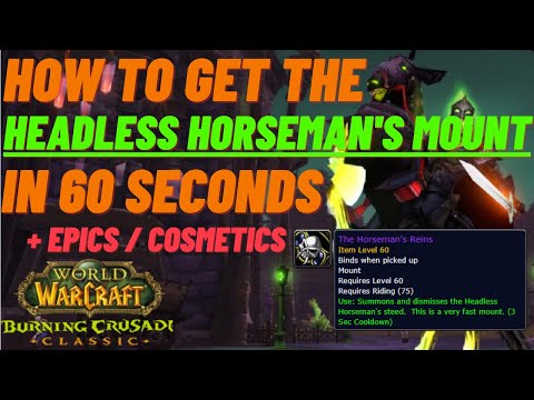 WOTLK Classic Hallow's End Guide - How to get a headless horseman mount, gear and other loot | WoW