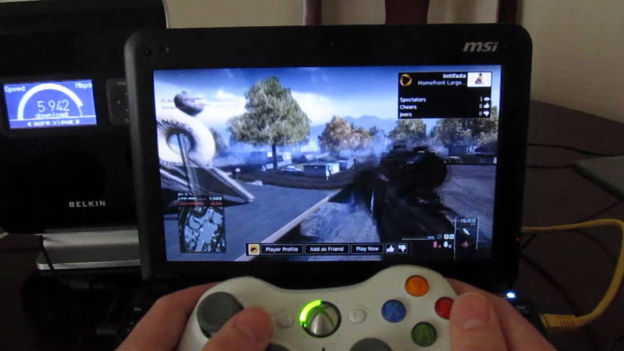 OnLive UK Android running on HTC Desire S [HD] (and MSI Wind U135 review and bandwidth usage)
