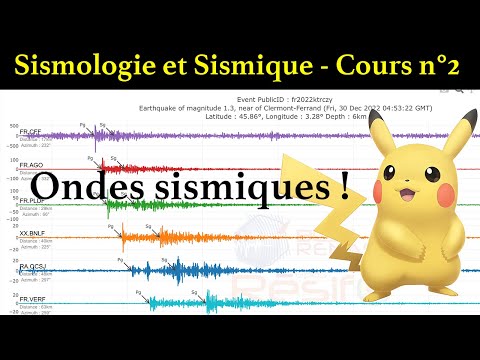 Sismologie et Sismique. Cours n°2. Les ondes sismiques