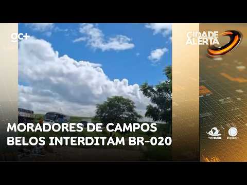 Moradores de Campos Belos interditam BR-020 após morte de motociclista | Cidade Alerta CE
