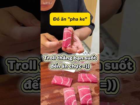 Cosplay sashimi để đãi thằng bạn hay ăn chực 🤣