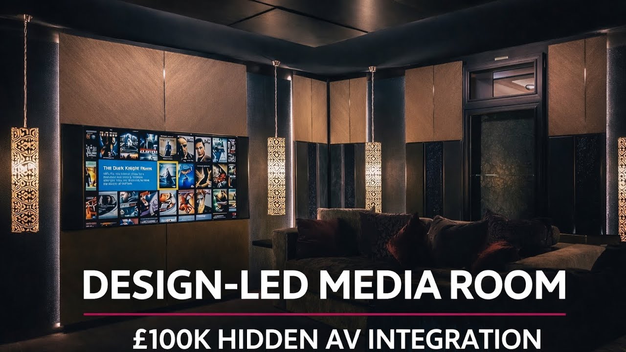 £100K Media Room: Hidden AV for Luxury Interiors