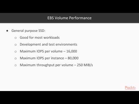 AWS Certified Solution Architect Professional – Revision Guide EBS Volume Performance |packtpub com