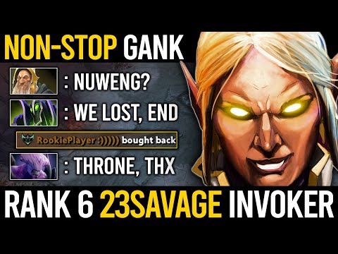THIS IS HOW RANK 6 SEA 23savage PLAY QUAS WEX INVOKER EZ 20MINS GAME | Dota 2 Invoker