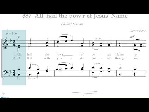 Hymn Collection 387 All hail the power of Jesus name