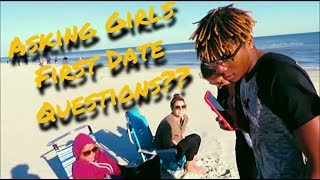 ASKING GIRLS FIRST DATE QUESTIONS ( on the Beach )