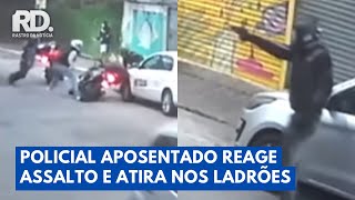 Policial aposentado reage e sapeca fogo em dois criminosos durante assalto | Rastro da Notícia