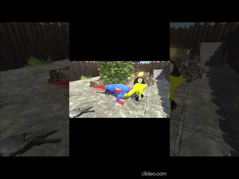 SUPERMAN T-REX VS FLASH SPINOSAURUS DEATH RUN - Animal Revolt Battle Simulator