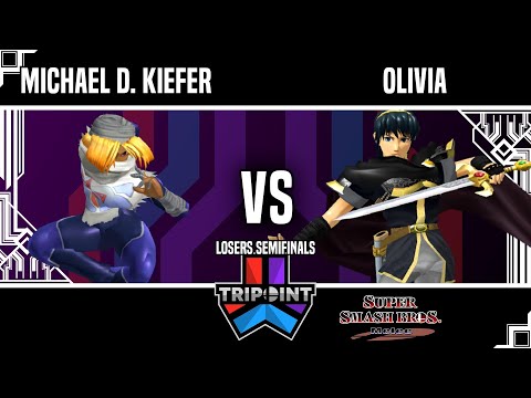 Tripoint Smash 178 - Losers Semifinals - Michael D. Kiefer(Sheik) Vs. Olivia(Marth)