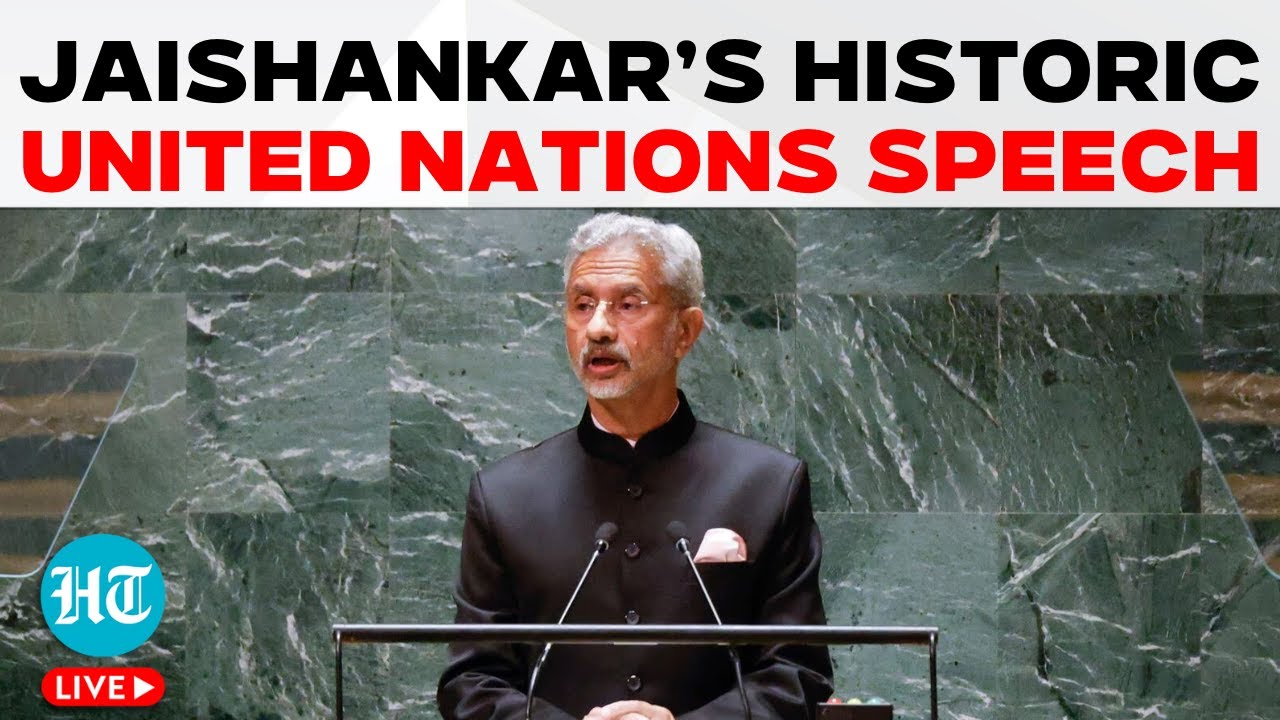 United Nations LIVE | India’s Jaishankar Speaks At United Nations General Assembly, Slams Pakistan