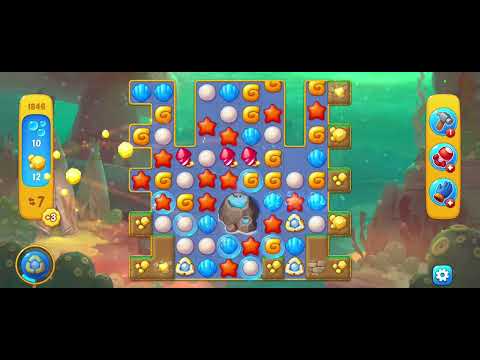 Fishdom gameplay level 1846