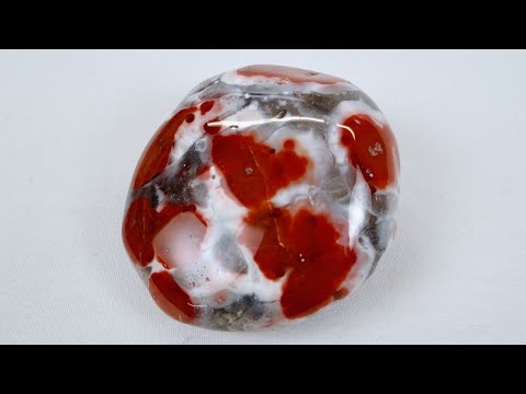 Karneol aus Marokko, ein Jahr lang getrommelt — Rocks in a box 61