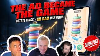 Thumbnail for ๐ Rotate Rings was a FAKE ad for a YEAR. Now it's a GAME With 1M DAU in 2 Weeks