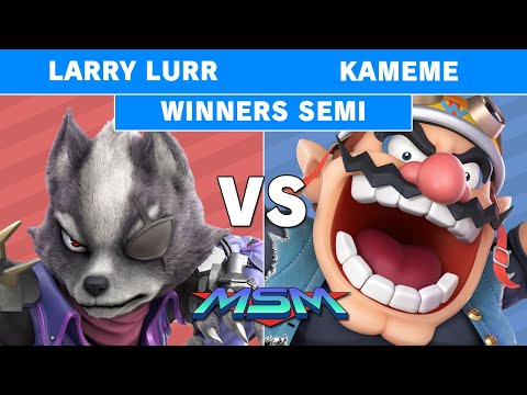 MSM 200 - T1 | Larry Lurr (Wolf) vs R2G | Kameme (Wario) Winners Semis - Smash Ultimate