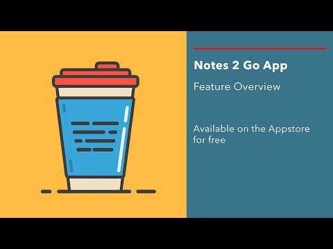 Notes To Go App Walkthrough