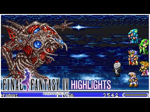 Red VS Zeromus (Final Boss - Level 50+) - Final Fantasy IV Highlights