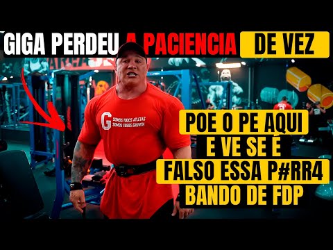 FABIO GIGA FAZENDO REMADA COM PESOS FALSOS NOVAMENTE ? ELE FICOU FURIOSO