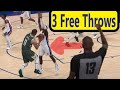 how do you get 3 free throws in nba 2k24