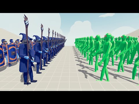 Zombie 100 Units vs Army Soldier - Totally Accurate Battle Simulator TABS