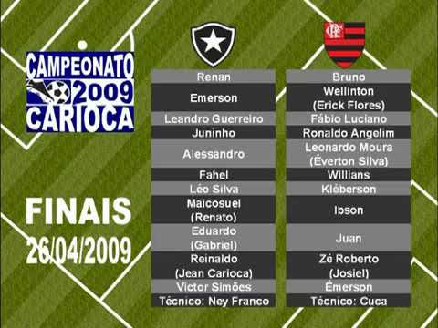Flamengo 2 x 2 Botafogo - Carioca 2009 final jogo 1 - Melhores momentos e gols - 26/04/2009