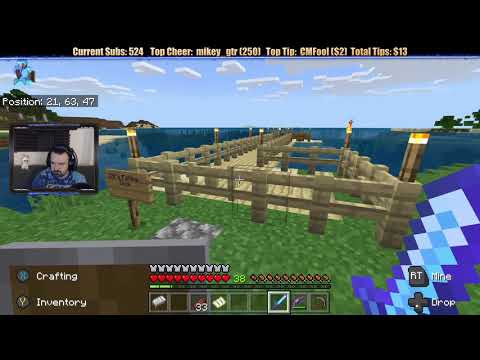 Minecraft "Chill Stream" May 21, 2019 pt2 - Moving on Sadly, But Then....What's THIS?!