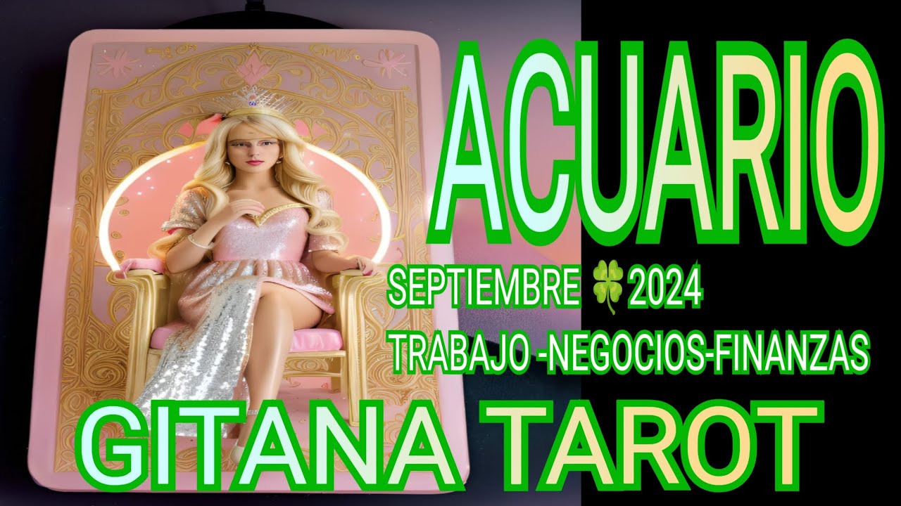 ACUARIO ♒ BUENAS NOTICIAS PARA TI 🍀TRABAJO 🍀 NEGOCIOS 💲 FINANZAS 🤑 SEPTIEMBRE 🍀 2024💲🤑🍀⏳✨🔥
