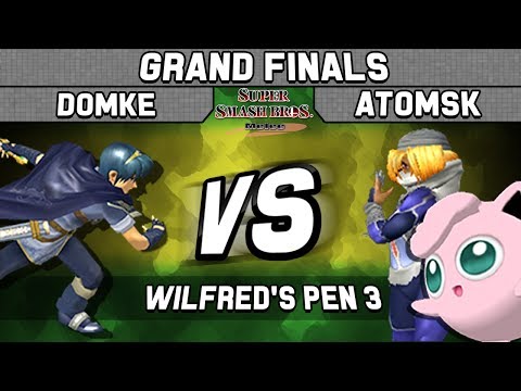 Wilfred's Pen 3 Atomsk(Puff/Sheik) vs WASD Domke(Marth) Grand Finals
