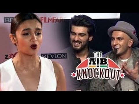Alia Bhatt talks about AIB Knockout with Arjun Kapoor & Ranveer Singh