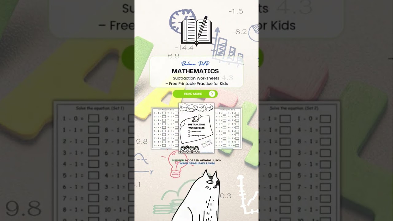 Subtraction Worksheets – Free Printable Practice for Kids