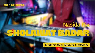 Download lagu Sholawat Badar - Nasida Ria | KARAOKE QOSIDAH TANPA VOKAL | NADA CEWEK mp3