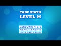 TABE Math - Level M - Topics 4 and 6 - Measurement, Lines & Angles