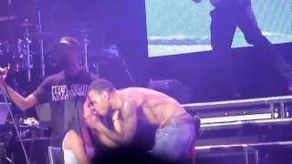 Chris Brown almost have sex on stage
