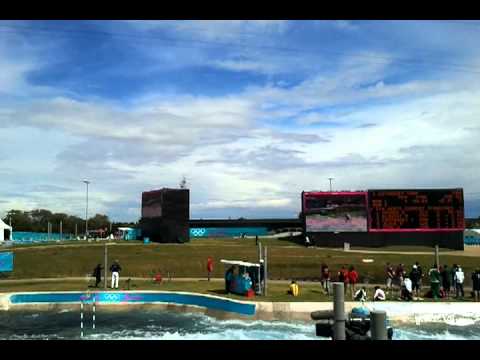 Tony Estanguet followed by Dave Florence - C1 Olympic Qualification