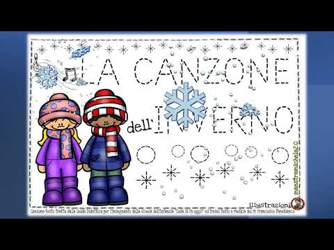 LA CANZONE DELL'INVERNO DA CANTARE E COLORARE