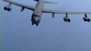 B-52 Dropping Lots & Lots of Bombs - Carpet Bombing
